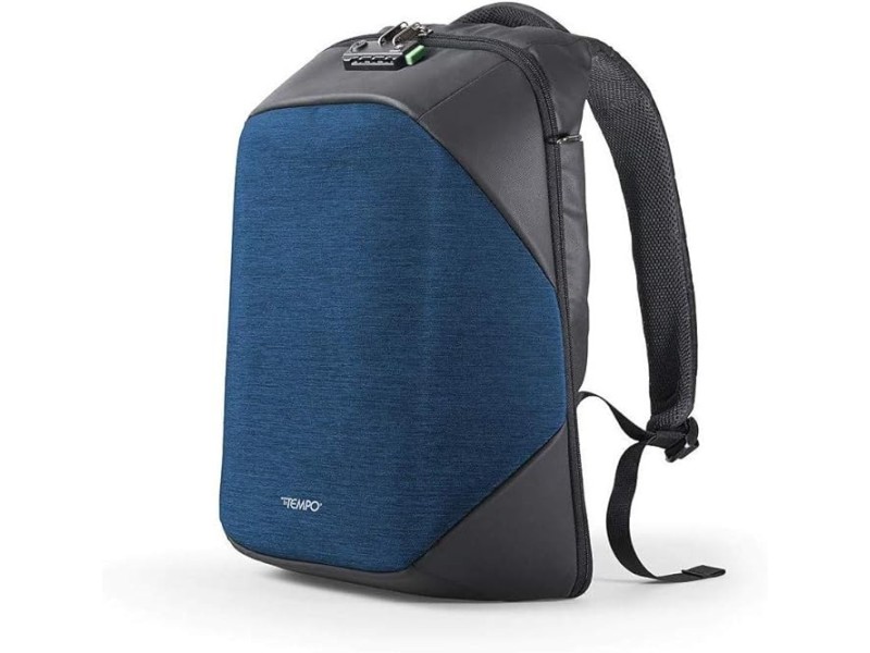 ZAINO TEMPO LIBERO CON CHIUSURA A COMBINAZIONE TEKNIKO LO ZAINO MULTIFUNZIONALE CON ANTIFURTO BLU NAVY