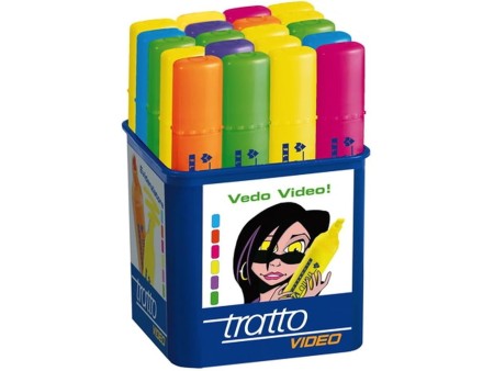 Tratto - Evidenziatore Video Colori Assortiti (Pacco da 20)