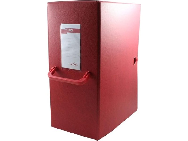 Sei Rota 68001612 Cartelle Porta Documenti e Progetti, Dorso 16 cm, Rosso