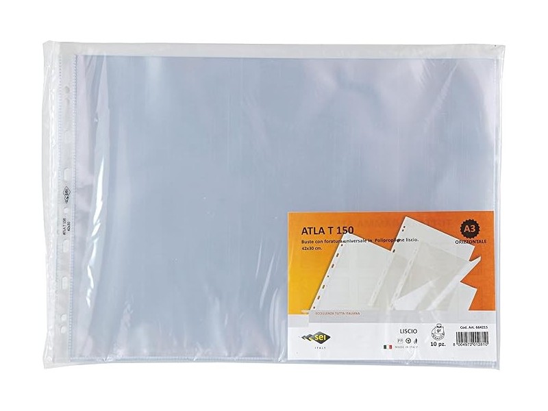 Sei Rota 664215 Busta con Foratura Universale Rinforzata, 42 x 30 cm
