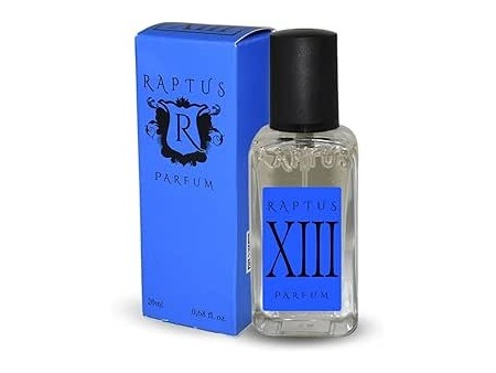 RAPTUS XIII Parfum 20 ml - Profumo Uomo Fresco e Aromatico Note Agrumate e Legnose con Bergamotto e Ambroxan Scatola Blu