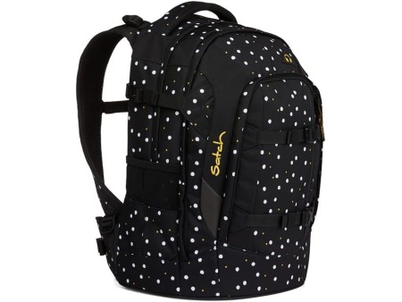 Satch pack Schulrucksack - ergonomisch, 30 Liter, Organisationstalent - Lazy Daisy - Black, einheitsgro e