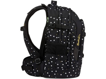 Satch pack Schulrucksack - ergonomisch, 30 Liter, Organisationstalent - Lazy Daisy - Black, einheitsgro e
