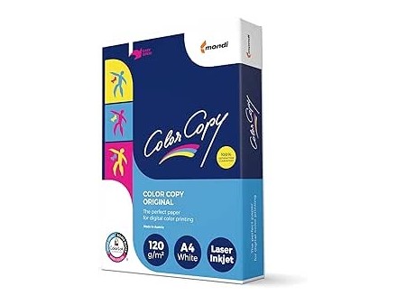 Mondi Color Copy Carta da Stampa, Formato A4, 120gr/mq, 1 Risma da 250 Fogli
