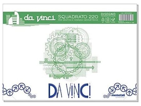 Album da Disegno Blocchi da Vinci 33x48 Squadrato- Confezione da 5 Blocchi