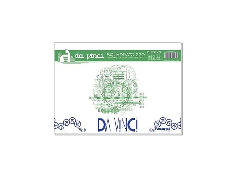 Album da Disegno Blocchi da Vinci 33x48 Squadrato- Confezione da 5 Blocchi