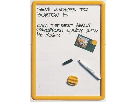 LEBEZ Lavagna Magnetica 30x40, Bianca, Minimalista, Naturale