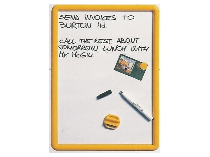 LEBEZ Lavagna Magnetica 30x40, Bianca, Minimalista, Naturale