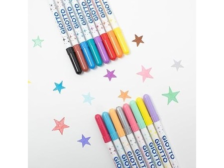GIOTTO TURBO GLITTER Ast. 8 pennarelli glitterati
