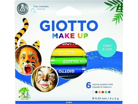 Giotto Set 6 Matite Colori Classici Trucchi per Bambini (FILA, 474000)