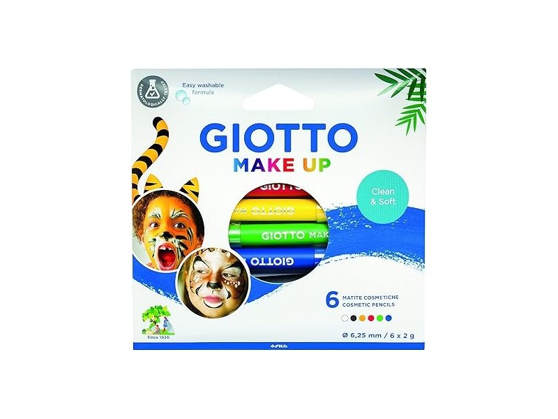 Giotto Set 6 Matite Colori Classici Trucchi per Bambini (FILA, 474000)