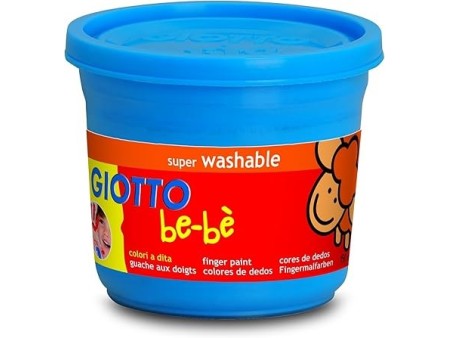 GIOTTO BEBE' - Confezione Da 4 Barattoli Di Colori A Dita