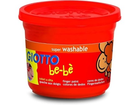 GIOTTO BEBE' - Confezione Da 4 Barattoli Di Colori A Dita