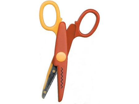 Forbici "Zig Zag"  Con Lama In Accaio