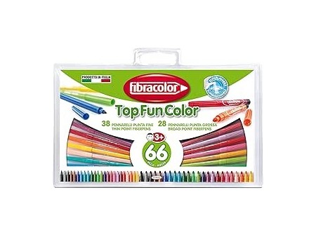 Fibracolor Color - Valigetta Pennarelli 66 pezzi