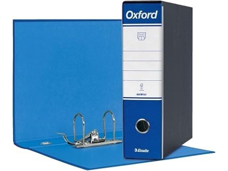 Esselte OXFORD G83 Registratore con Custodia, con Meccanismo a Leva N.1 in Formato Commerciale (23x30cm) con Dorso da 8 cm,