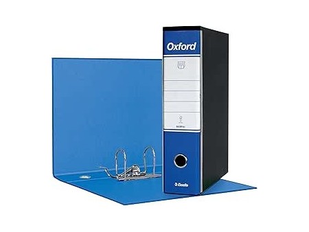 ESSELTE G85 OXFORD Registratore - f.to protocollo dorso 8 cm - Blu - 1 Pezzo - 390785050