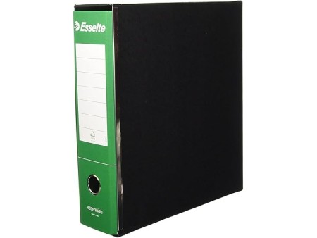 ESSELTE G75 ESSENTIALS Registratore - f.to protocollo dorso 8 cm - Verde - 390775180