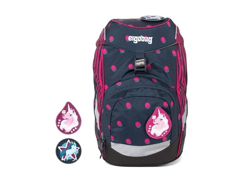 ergobag Unisex-Kinder Prime Backpack Single Rucksack Mehrfarbig (Shoobi Doobear)