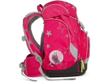 ERGOBAG CinBarella Kinder-Rucksack, 35 cm, Pinke Sterne