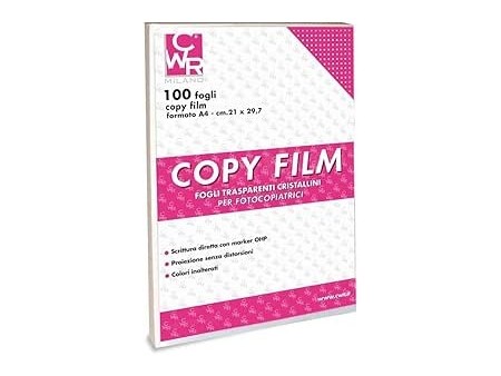 COPYFILM TRASPARENTE CM.21x29,7 - CONF.100 FOGLI
