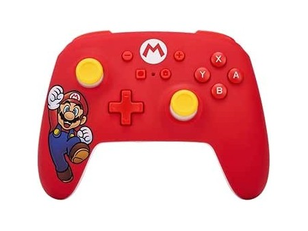 Controller senza fili PowerA per Nintendo Switch, Switch modello OLED, Switch Lite Mario Gioia, Nintendo, Gamepad, controller