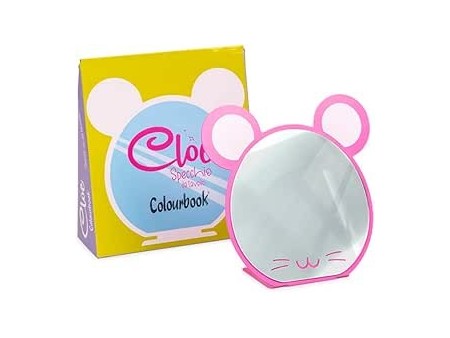 Colourbook Specchio da tavolo Cloe Topino rosa fluo