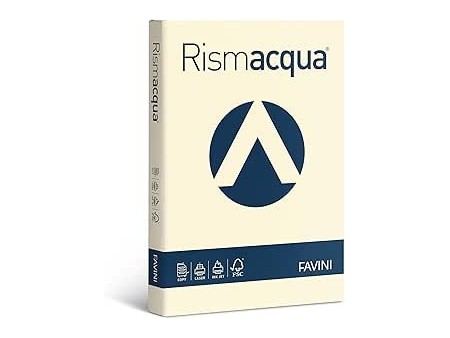 Carta RISMACQUA 200gr A4 125fg avorio 110 FAVINI