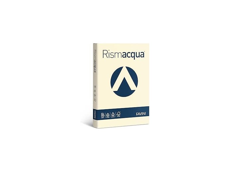 Carta RISMACQUA 200gr A4 125fg avorio 110 FAVINI