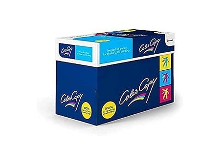 Carta Color Copy Bianca per Stampa a Colori, Formato A4, 200 gr/mq, Confezione da 5 risme da 250 fogli