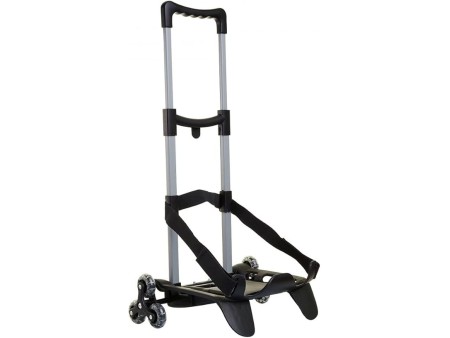 CARRELLINO PORTA ZAINO in Polipropilene, BE BOX SEVEN 3WD SJ GANG NERO