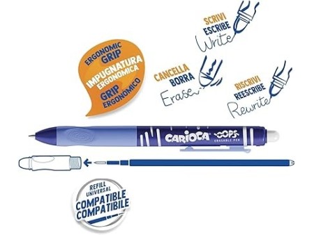 CARIOCA Penne Oops Cancellabile Vari Colori