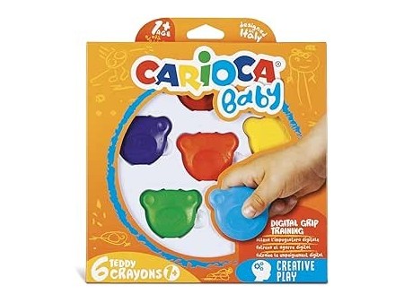 CARIOCA Pastelli a Cera Baby Teddy