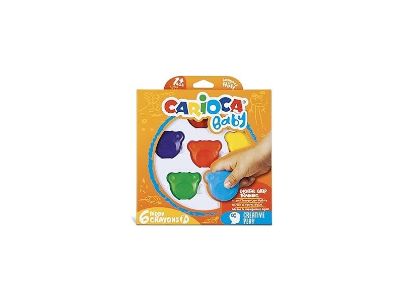 CARIOCA Pastelli a Cera Baby Teddy