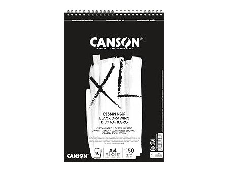Canson XL Dessin noir, Formato A4
