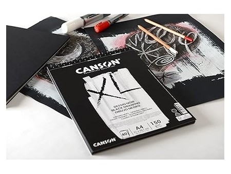 Canson XL Dessin noir, Formato A4