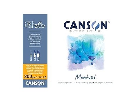 Canson Montval - Blocco per acquerello 29,7 x 42