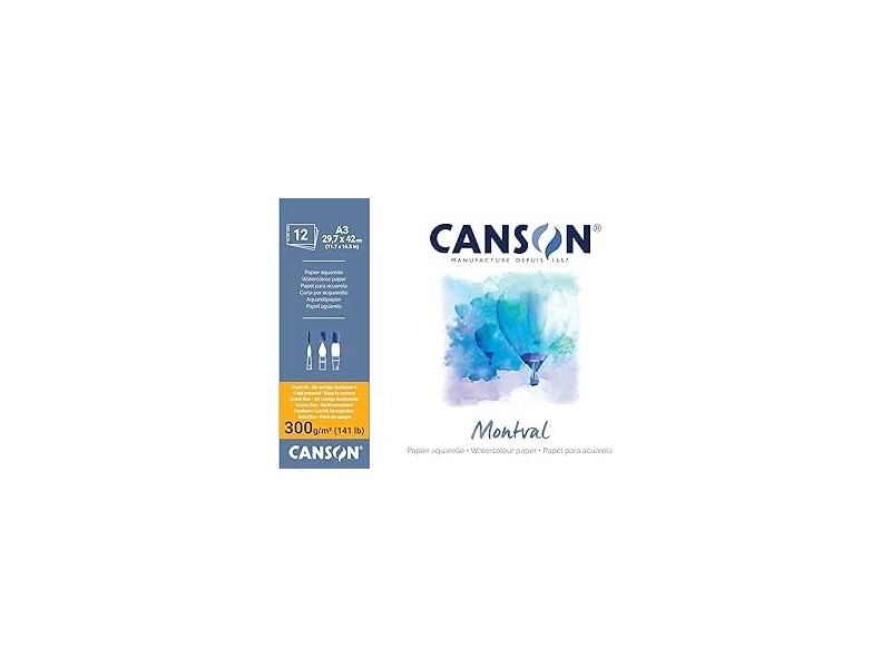 Canson Montval - Blocco per acquerello 29,7 x 42