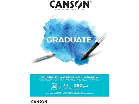 Canson Graduate Acquarellabile, Formato A4