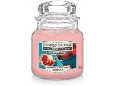 Candle Yankee Candela 104 GR Small Strawberries & Cream
