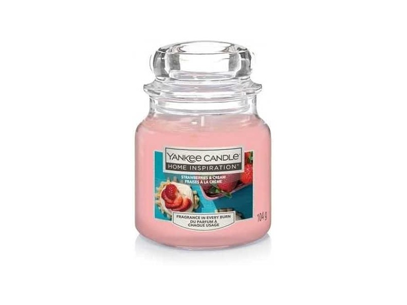 Candle Yankee Candela 104 GR Small Strawberries & Cream