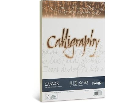 Calligraphy Canvas Ruvido Favini - bianco - A4 - 200 g - A690314 (conf.50)