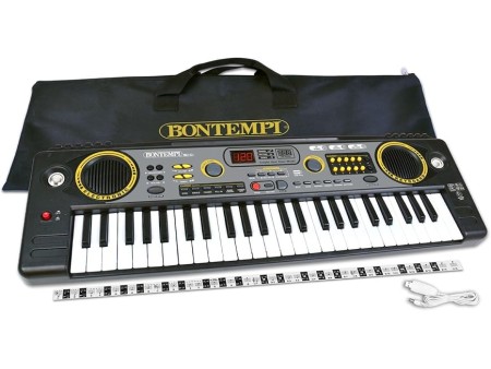 Bontempi HarmonyTouch - Tastiera Digitale a 49 Tasti con Accessori Completi