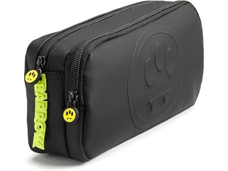 Astuccio Bauletto 2 zip, Barrow by Pigna, Nero