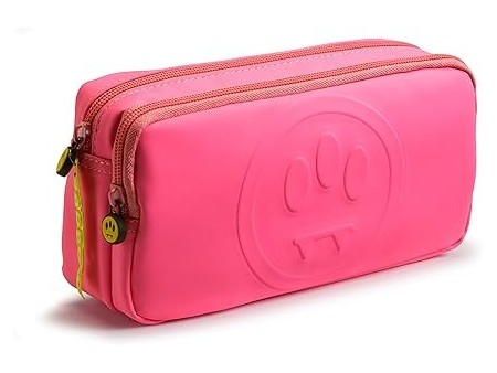 Astuccio Bauletto 2 zip, Barrow by Pigna, Fucsia