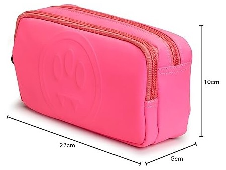 Astuccio Bauletto 2 zip, Barrow by Pigna, Fucsia