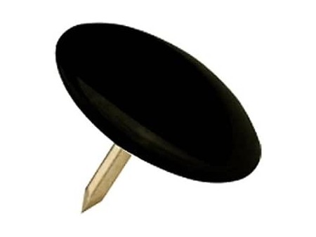 Puntine - 500 pezzi in 10 confezioni da 50 - Puntine colorate Nero