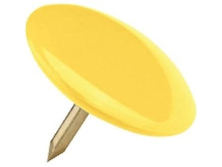 Puntine - 500 pezzi in 10 confezioni da 50 - Puntine colorate Giallo