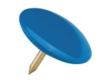 Puntine - 500 pezzi in 10 confezioni da 50 - Puntine colorate Blu