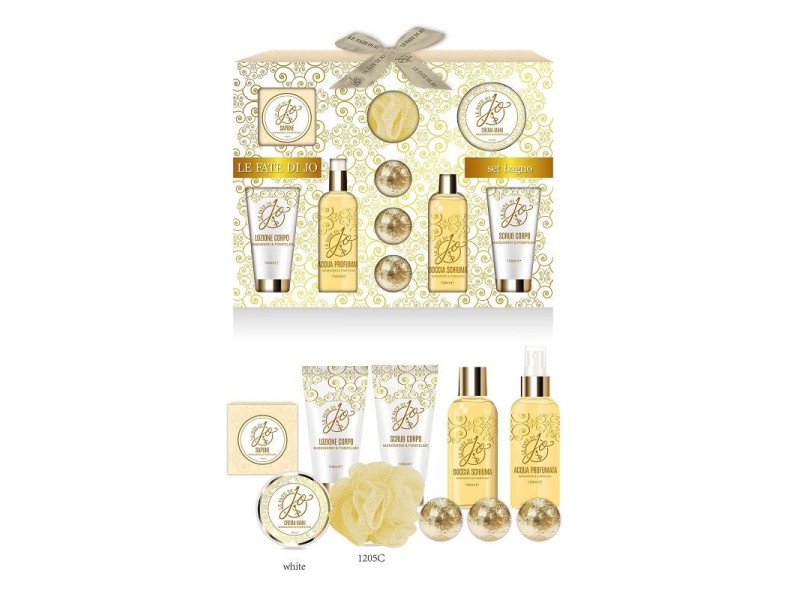 LE FATE DI JO COF MAND/POM S/G+A/P+B/L+SCRUB+SPUGN+BOMBE+SAPONE+C/MANI